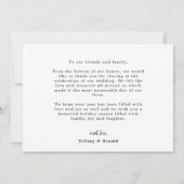 Foto Vrolijk getrouwd script bruiloft Kerstmis Bedankkaart (Achterkant)