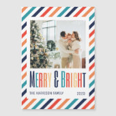 Foto Vrolijk & Helder Retro Kleurrijke Strepen (Voorkant)