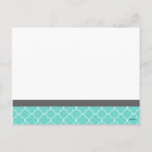 Foto Vrolijk Kerstfeest Briefkaart Blauwgroen Quat (Achterkant)