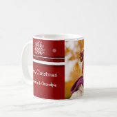 Foto Vrolijk Kerstfeest Grootouders Mok (Voorkant links)