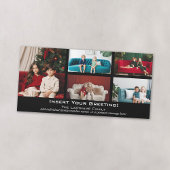 Foto: Vrolijk kerstfeest met 5 foto's collage Feestdagenkaart