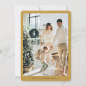 Foto Vrolijk Kerstfeest Rendieren Kerstmis Feestdagenkaart (Achterkant)