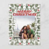  foto Vrolijk kerstgroen Briefkaart (Voorkant)