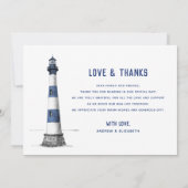 Foto & Vuurtoren Bedankkaart (Achterkant)