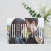 Foto W/ Empire Letters -3x5 Hartelijk dank Bedankkaart (Staand voorkant)