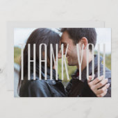 Foto W/Empire-letters - Hartelijk dank voor uw pla Bedankkaart (Voorkant / Achterkant)