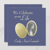  foto: Wake / (woon) begrafenis Kaart (Voorkant / Achterkant)