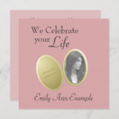  foto: Wake / (woon) begrafenis Kaart (Voorkant / Achterkant)