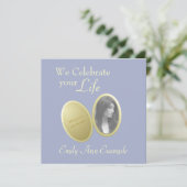  foto: Wake / (woon) begrafenis Kaart (Staand voorkant)