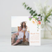 Foto Waterverf Abrikoos Groen Bloemen Botanisch Kaart (Staand voorkant)