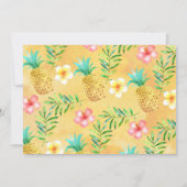 Foto Waterverf Aloha Luau Birthday Uitnodiging (Achterkant)