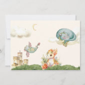 Foto Waterverf Dragon Baby 1e Verjaardag Kaart (Achterkant)