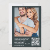 Foto Waterverf groen eucalyptus bruiloft Kaart (Achterkant)