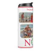 FOTO Waterverf Kerstvakantie Krans NOEL Thermosbeker (Gedraaid links)