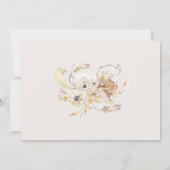 Foto Waterverf Rustieke Bloemendoop Kaart (Achterkant)