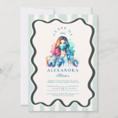 Foto Waterverf Vrouw Tandarts Afstuderen Kaart (Voorkant)