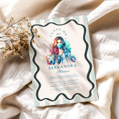 Foto Waterverf Vrouw Tandarts Afstuderen Kaart