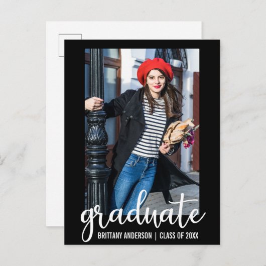 Foto WB van de Aankondiging van het moderne Afstud (Voorkant / Achterkant)