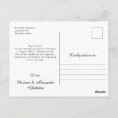 Foto We eloped Wedding Notice Briefkaart (Achterkant)