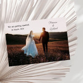 Foto, we gaan trouwen aankondiging