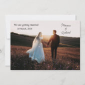 Foto, we gaan trouwen aankondiging (Voorkant)