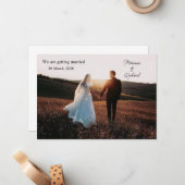 Foto, we gaan trouwen aankondiging (Voorkant / Achterkant in situ)
