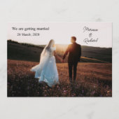 Foto, we gaan trouwen aankondiging (Voorkant)