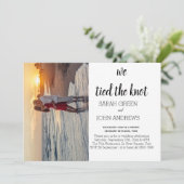 Foto We hebben de trouwaankondiging van de knoop d Kaart (Staand voorkant)