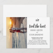 Foto We hebben de trouwaankondiging van de knoop d Kaart (Voorkant / Achterkant)