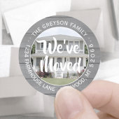 Foto We hebben grijs hout retour adres label verpl