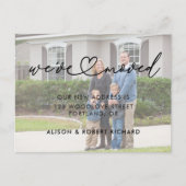 Foto We hebben nieuw adres verplaatst Bewegende aa Briefkaart (Voorkant)