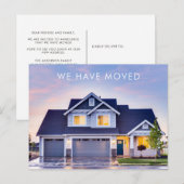 Foto We hebben verhuisd aankondiging (Voorkant / Achterkant)