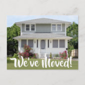 Foto We hebben verplaatst Script Nieuw Home Adres  Aankondigingskaart (Voorkant)