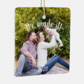 Foto We maakten It Pandemic 2020 Keramisch Ornament (Rechts)