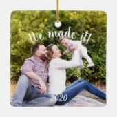 Foto We maakten It Pandemic 2020 Keramisch Ornament (Achterkant)