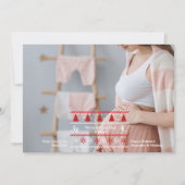 Foto We verwachten Zwangerschapsaankondiging Feestdagenkaart (Voorkant)