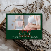 Foto We verwachten Zwangerschapsaankondiging Feestdagenkaart