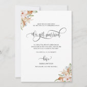 Foto: We zijn getrouwd, aarthy Blooms Wedding Aankondiging (Voorkant)