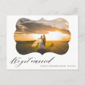 Foto We zijn getrouwd Wedding aankondiging Briefka Briefkaart (Voorkant)