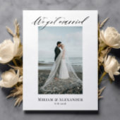 Foto We zijn getrouwd Wedding aankondiging Briefka Briefkaart