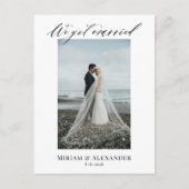 Foto We zijn getrouwd Wedding aankondiging Briefka Briefkaart (Voorkant)