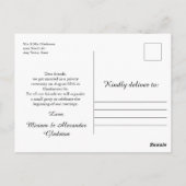 Foto We zijn getrouwd Wedding aankondiging Briefka Briefkaart (Achterkant)