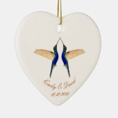 Foto Weddenschap Coronet Hummingbird Keramisch Ornament (Rechts)