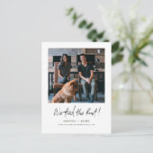 Foto Weddenschap Elopement Aankondigingskaart (Staand voorkant)