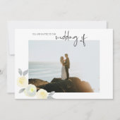 Foto Weddenschap - Geel en Grijs Floral Save The Date (Voorkant)