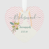 Foto Weddenschap Gown Bridesmaid Keepomwille Favor Ornament (voorkant)
