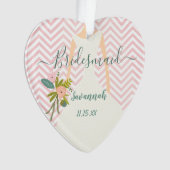 Foto Weddenschap Gown Bridesmaid Keepomwille Favor Ornament (voorkant)