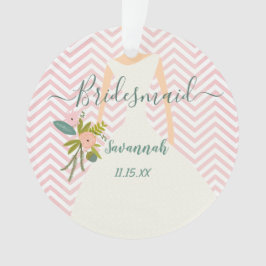 Foto Weddenschap Gown Bridesmaid Keepomwille Favor Ornament