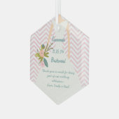 Foto Weddenschap Gown Bridesmaid Keepomwille Gift Glas Ornament (Voorkant links)