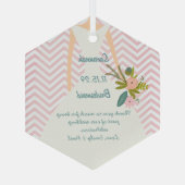 Foto Weddenschap Gown Bridesmaid Keepomwille Gift Glas Ornament (Achterkant)